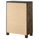 Woodmont 5-drawer Bedroom Chest Rustic Golden Brown | King | Brown | Rustic Golden Brown | 222635