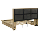 Hendricks California King Bookcase Headboard Platform Bed Light Oak | Beige | Light Oak | 222650KW
