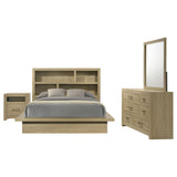 Hendricks 4-piece Queen Bedroom Set Light Oak | Gallery | 222650Q-S4 222651Q-S4 222650KE-S4 222651KE-S4 222650KW-S4 222651KW-S4 222650Q-S5 222651Q-S5 222650KE-S5 222651KE-S5 222650KW-S5 222651KW-S5