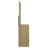 Hendricks 6-drawer Bedroom Dresser and Mirror Light Oak | Beige | Light Oak | 222653M
