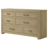 Hendricks 6-drawer Bedroom Dresser Storage Cabinet Light Oak | Beige | Light Oak | 222653