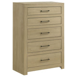 Hendricks 5-drawer Bedroom Chest of Drawers Light Oak | King | Brown | Light Oak | 222655