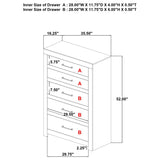 Hendricks 5-drawer Bedroom Chest of Drawers Light Oak | King | Brown | Light Oak | 222655