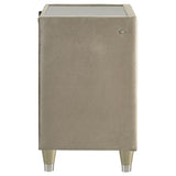 Lorient 2-drawer LED Nightstand with USB Ivory and Camel | Ivory | Ivory / Camel | 222662