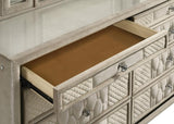Lorient 8-drawer LED Bedroom Dresser Cabinet Ivory and Camel | Ivory | Ivory / Camel | 222663