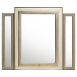 Lorient LED Dresser Mirror Ivory and Camel | Full | Ivory | Ivory / Camel | 222664