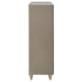 Lorient 5-drawer LED Chest of Drawers Ivory and Camel | Full | Ivory | Ivory / Camel | 222665