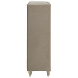 Lorient 5-drawer LED Chest of Drawers Ivory and Camel | Full | Ivory | Ivory / Camel | 222665