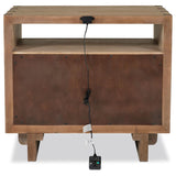 Stillwater 2-drawer Nightstand | Brown | Weathered Oak | 222802