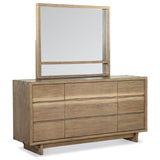Stillwater Dresser with Mirror | Beige | Weathered Oak | 222803M