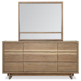 Stillwater Dresser with Mirror | Beige | Weathered Oak | 222803M