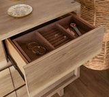 Stillwater Dresser with Mirror | Beige | Weathered Oak | 222803M