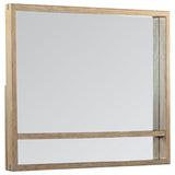 Stillwater Dresser Mirror with Jewelry Shelf | Beige | Weathered Oak | 222804
