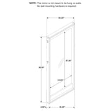 Stillwater Full-Length Floor Mirror | Full | Brown | Weathered Oak | 222808