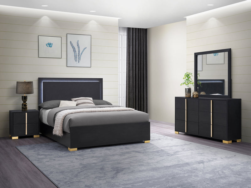 Marceline 4-piece Twin Bedroom Set Black