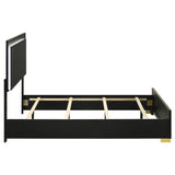 Marceline Wood Queen LED Panel Bed Black | Black | 222831Q