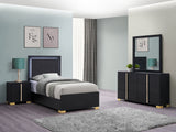 Marceline 4-piece Twin Bedroom Set Black | Twin / 4-piece | 222831T-S4