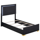Marceline 4-piece Twin Bedroom Set Black | Gallery | 222831T-S4 222831F-S4 222831Q-S4 222831KE-S4 222831T-S5 222831F-S5 222831Q-S5 222831KE-S5