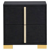 Marceline 2-drawer Nightstand Black | King | Black | 222832