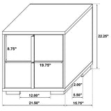 Marceline 2-drawer Nightstand Black | King | Black | 222832