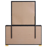 Marceline 6-drawer Dresser with Mirror Black | Black | 222833M