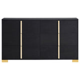 Marceline 6-drawer Dresser Black | King | Black | 222833