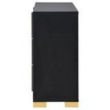 Marceline 6-drawer Dresser Black | King | Black | 222833