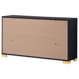 Marceline 6-drawer Dresser Black | King | Black | 222833