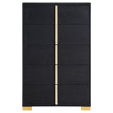 Marceline 5-drawer Bedroom Chest Black | King | Black | 222835