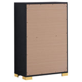 Marceline 5-drawer Bedroom Chest Black | King | Black | 222835