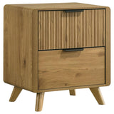 Bennett 2-drawer Bedroom Nightstand Bedside Table Light Oak | Beige | Light Oak | 222902