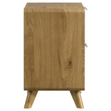 Bennett 2-drawer Bedroom Nightstand Bedside Table Light Oak | Beige | Light Oak | 222902