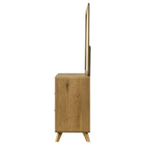 Bennett 6-drawer Bedroom Dresser and Mirror Set Light Oak | Beige | Light Oak | 222903M