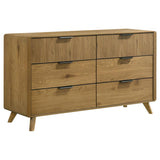 Bennett 6-drawer Bedroom Dresser Cabinet Light Oak | Beige | Light Oak | 222903