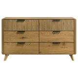 Bennett 6-drawer Bedroom Dresser Cabinet Light Oak | Beige | Light Oak | 222903