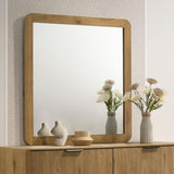 Bennett Bedroom Dresser Mirror Light Oak | Beige | Light Oak | 222904