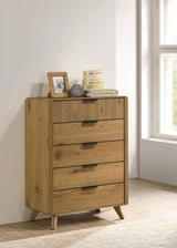 Bennett 5-drawer Bedroom Chest of Drawers Light Oak | Brown | Light Oak | 222905