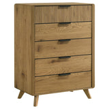 Bennett 5-drawer Bedroom Chest of Drawers Light Oak | Brown | Light Oak | 222905