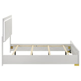 Marceline Wood Full LED Panel Bed White | White | 222931F