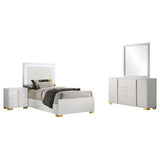 Marceline 4-piece Twin Bedroom Set White | Gallery | 222931T-S4 222931F-S4 222931Q-S4 222931KE-S4 222931T-S5 222931F-S5 222931Q-S5 222931KE-S5