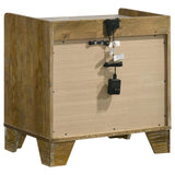 Henderson 1-drawer LED Nightstand Bedside Table Medium Oak | Brown | Medium Oak | 222972