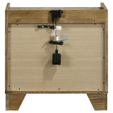 Henderson 1-drawer LED Nightstand Bedside Table Medium Oak | Brown | Medium Oak | 222972