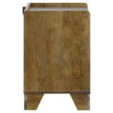 Henderson 1-drawer LED Nightstand Bedside Table Medium Oak | Brown | Medium Oak | 222972