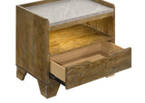 Henderson 1-drawer LED Nightstand Bedside Table Medium Oak | Brown | Medium Oak | 222972