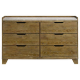 Henderson 6-drawer Bedroom Dresser Cabinet Medium Oak | Brown | Medium Oak | 222973