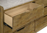 Henderson 6-drawer Bedroom Dresser Cabinet Medium Oak | Brown | Medium Oak | 222973
