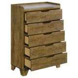 Henderson 5-drawer Bedroom Chest of Drawers Medium Oak | Brown | Medium Oak | 222975