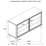 Emberlyn 6-drawer Dresser Brown | King | Brown | 223063