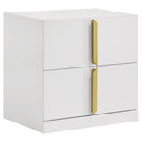 Ines 4-piece Queen Bedroom Set Grey and White High Gloss | Gallery | 223091GRYQ-S4 223091NVYQ-S4 223091GRYKE-S4 223091NVYKE-S4 223091GRYQ-S5 223091NVYQ-S5 223091GRYKE-S5 223091NVYKE-S5