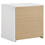 Ines 2-drawer Nightstand Bedside Table White High Gloss | Full | White | White High Gloss | 223092